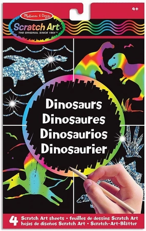 Melissa & Doug 15917 Scratch Magic Draw and Learn Dinosaur Craft