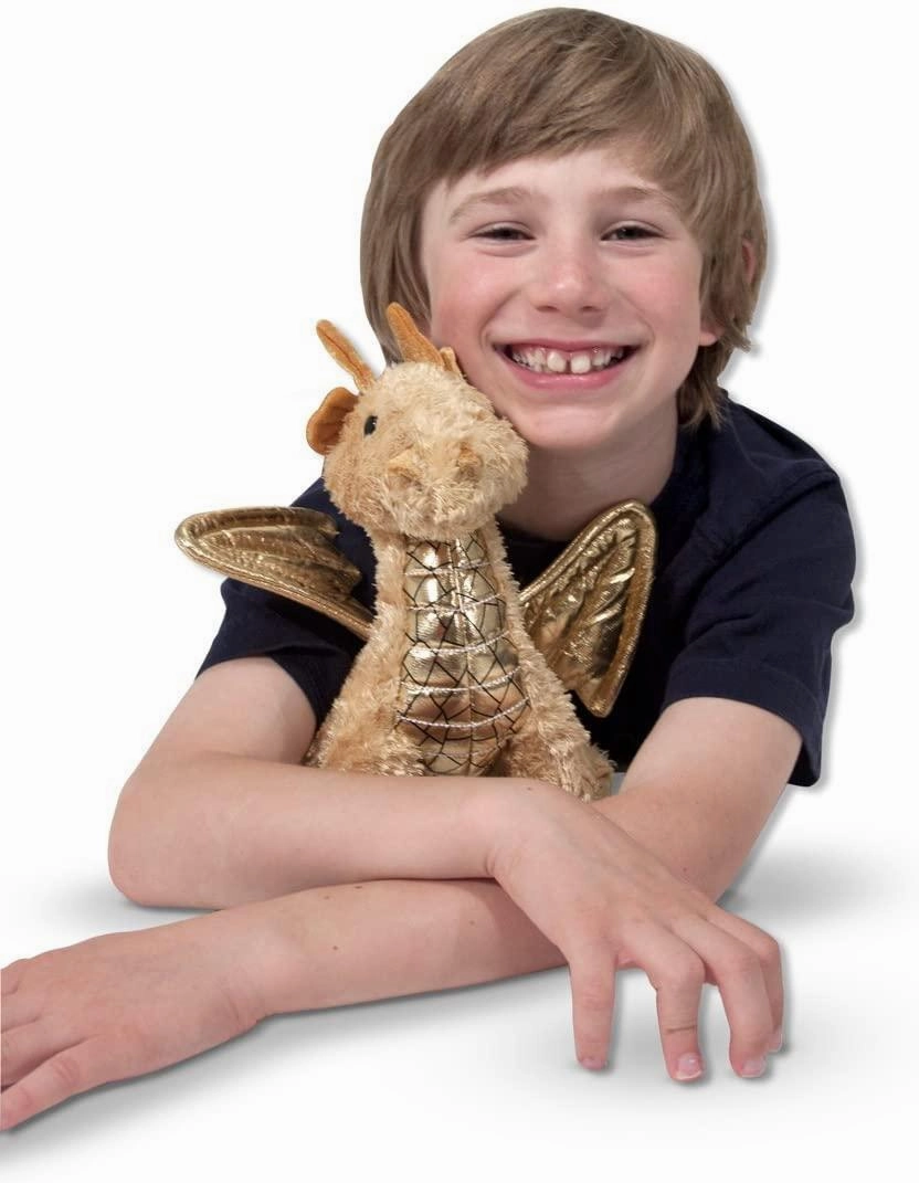 Melissa & Doug 17571 Stuffed Toy Dragon - Brown