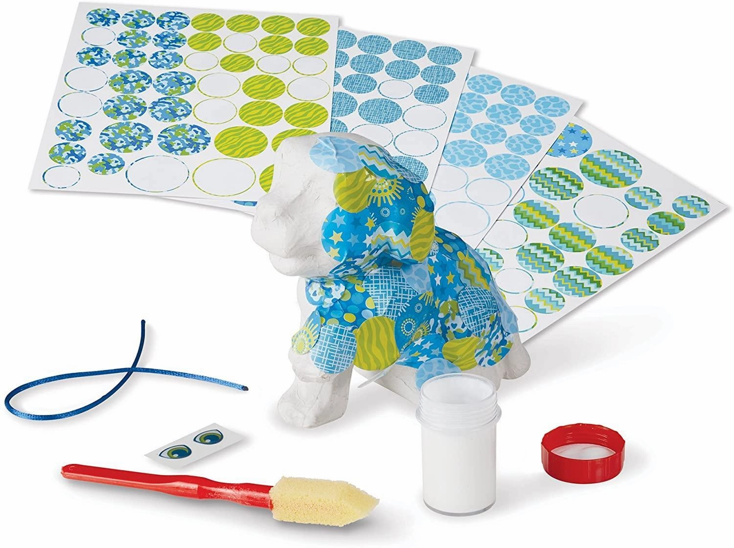 Melissa & Doug 40102 Decoupage Made Easy Puppy Paper Mache Craft Kit