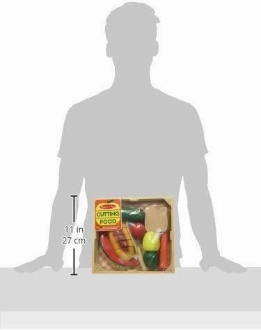 Melissa & Doug Wood Cutting Pretend Play Food