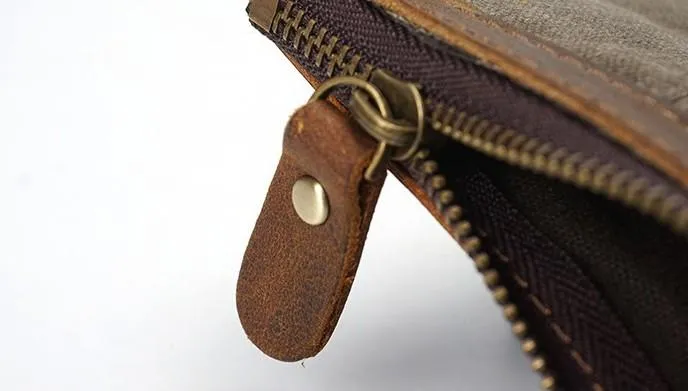 Mens Canvas Small Wallet for men Bifold Cool Men billfold Small Wallet