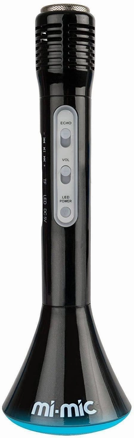 MI-MIC Karaoke Microphone Speaker with Wireless Bluetooth and LED Lights, Black
