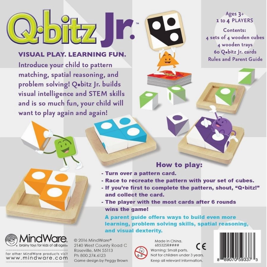 Mindware - Q-Bitz Junior Visual Learning Game