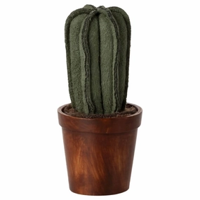 Miniature Fabric Cactus in a Pot