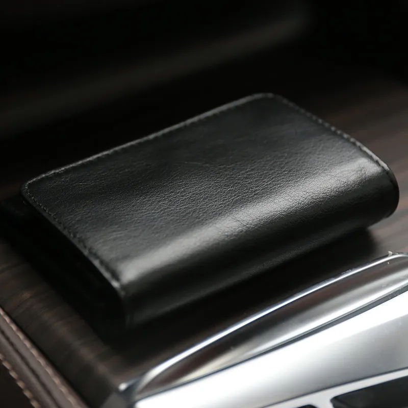 Minimalist Womens Light Pink Leather Billfold Wallet Small Wallet with Coin Pocket Slim Wallet for Ladies