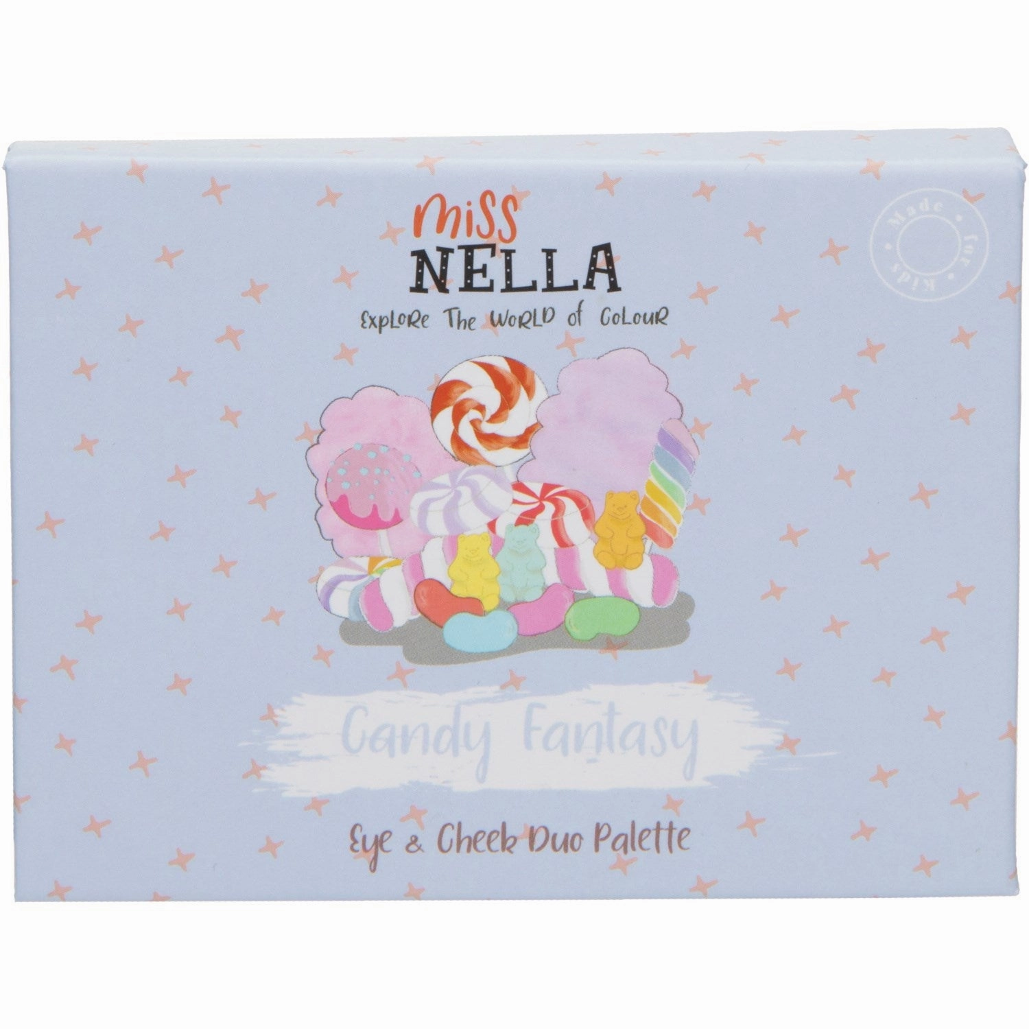 Miss Nella Bl/Mrk Pink Eyeshadow And Blush Duo Palette Candy Fantasy