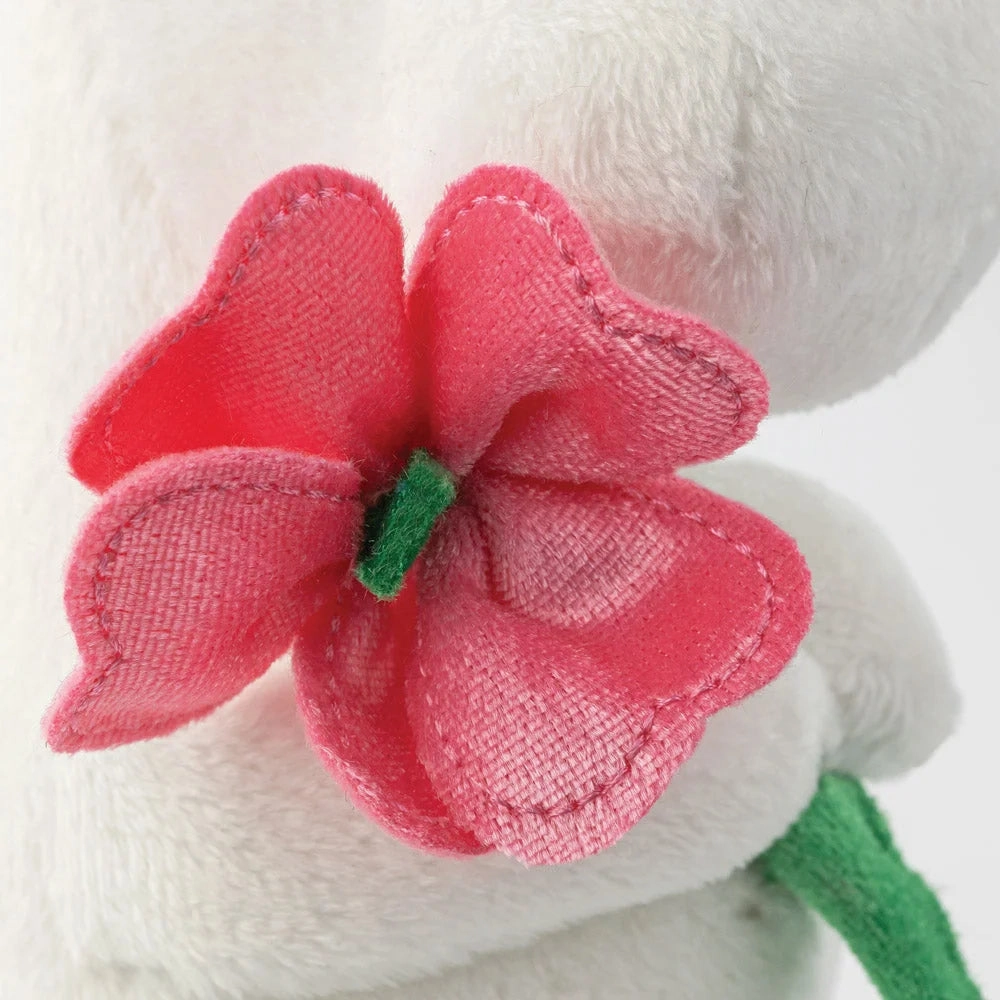Moomin Standing 6.5-inch Soft Toy with Pink Flower