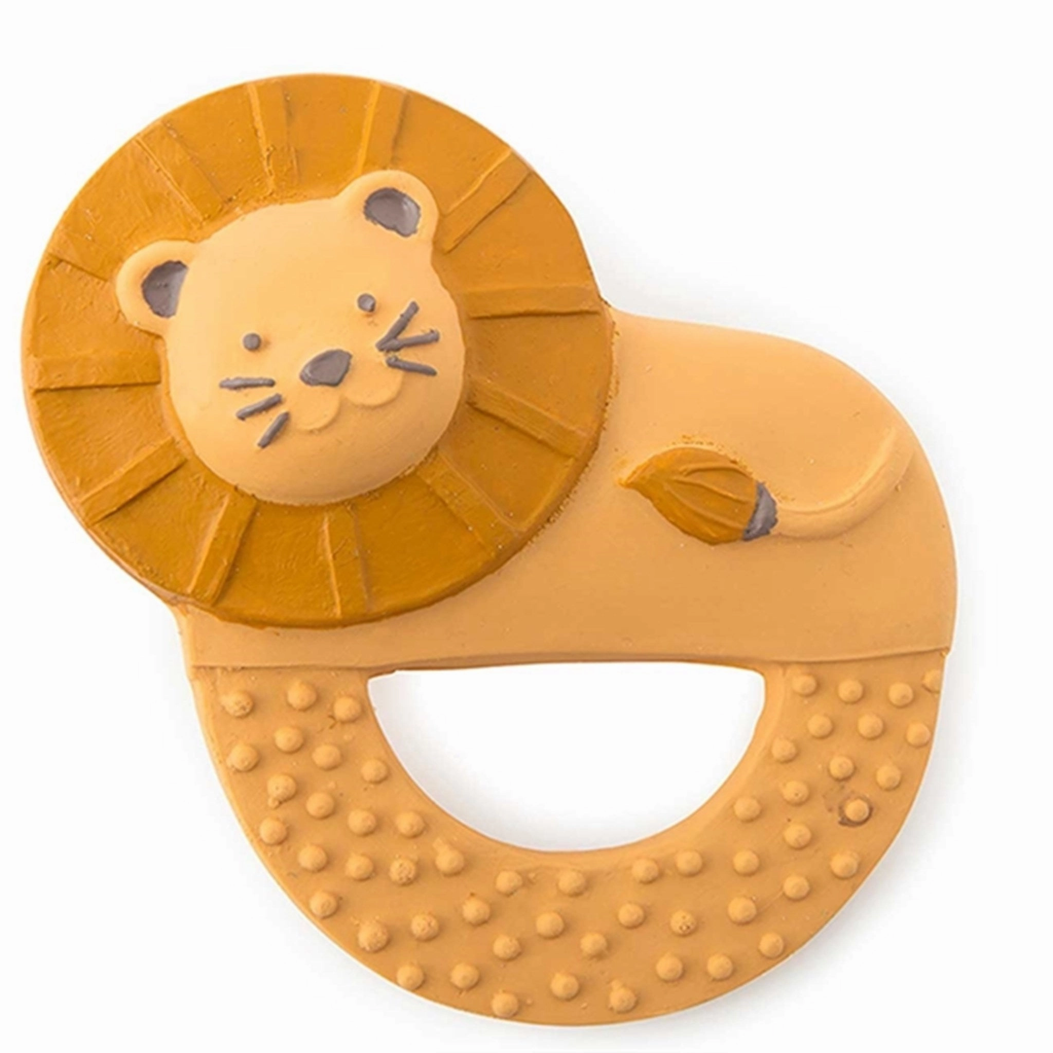 Moulin Roty Biting Ring - Lion In Natural Rubber