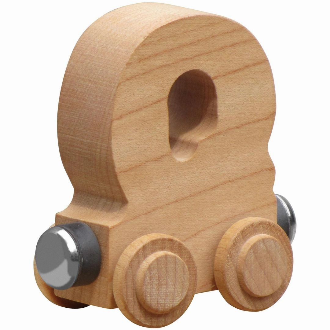 Natural Wooden Name Train Letters