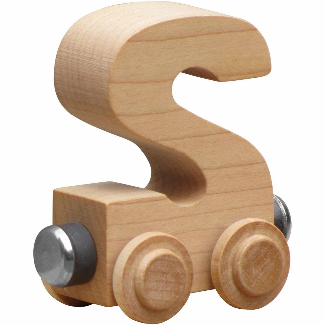 Natural Wooden Name Train Letters