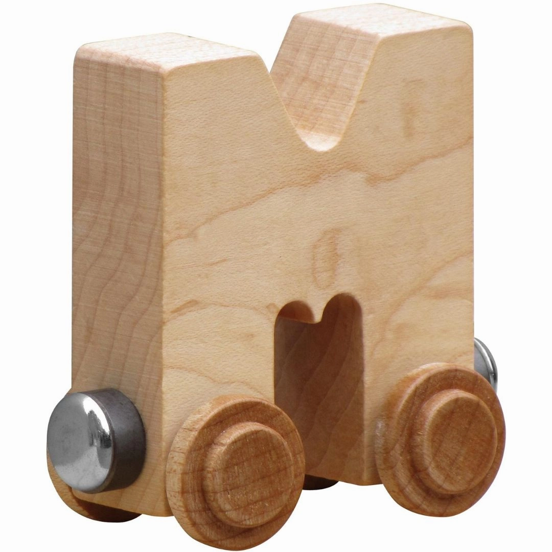 Natural Wooden Name Train Letters