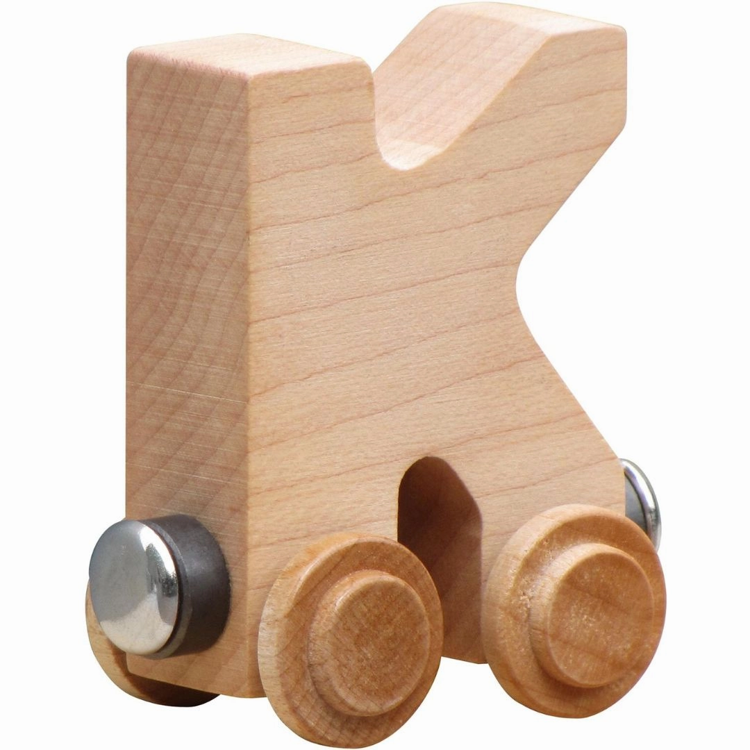 Natural Wooden Name Train Letters