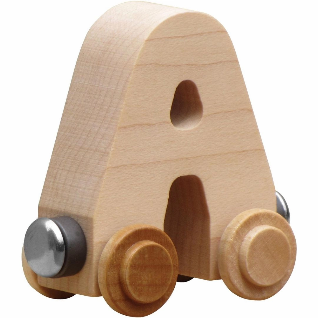 Natural Wooden Name Train Letters