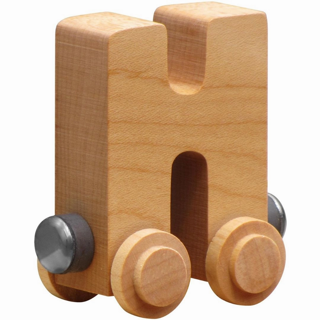 Natural Wooden Name Train Letters