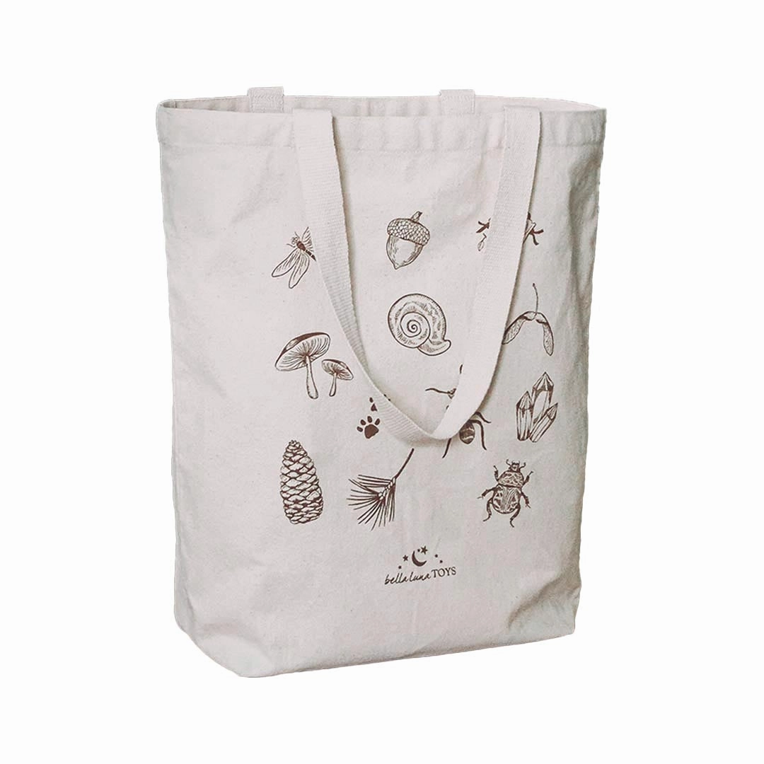 Nature Treasure Hunt Canvas Book Tote