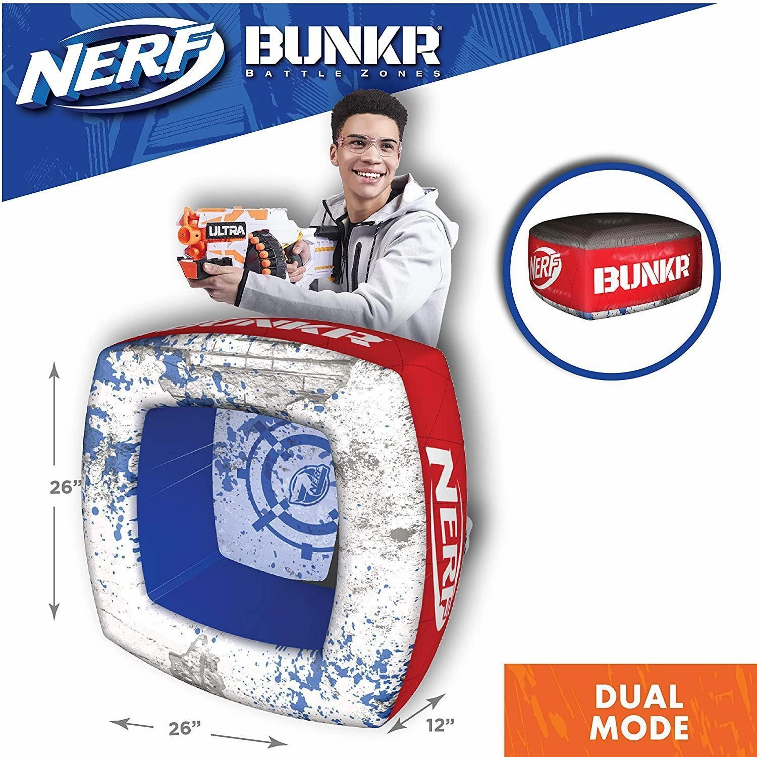 Nerf Bunkr Battle Switch Chair and Footrest Set