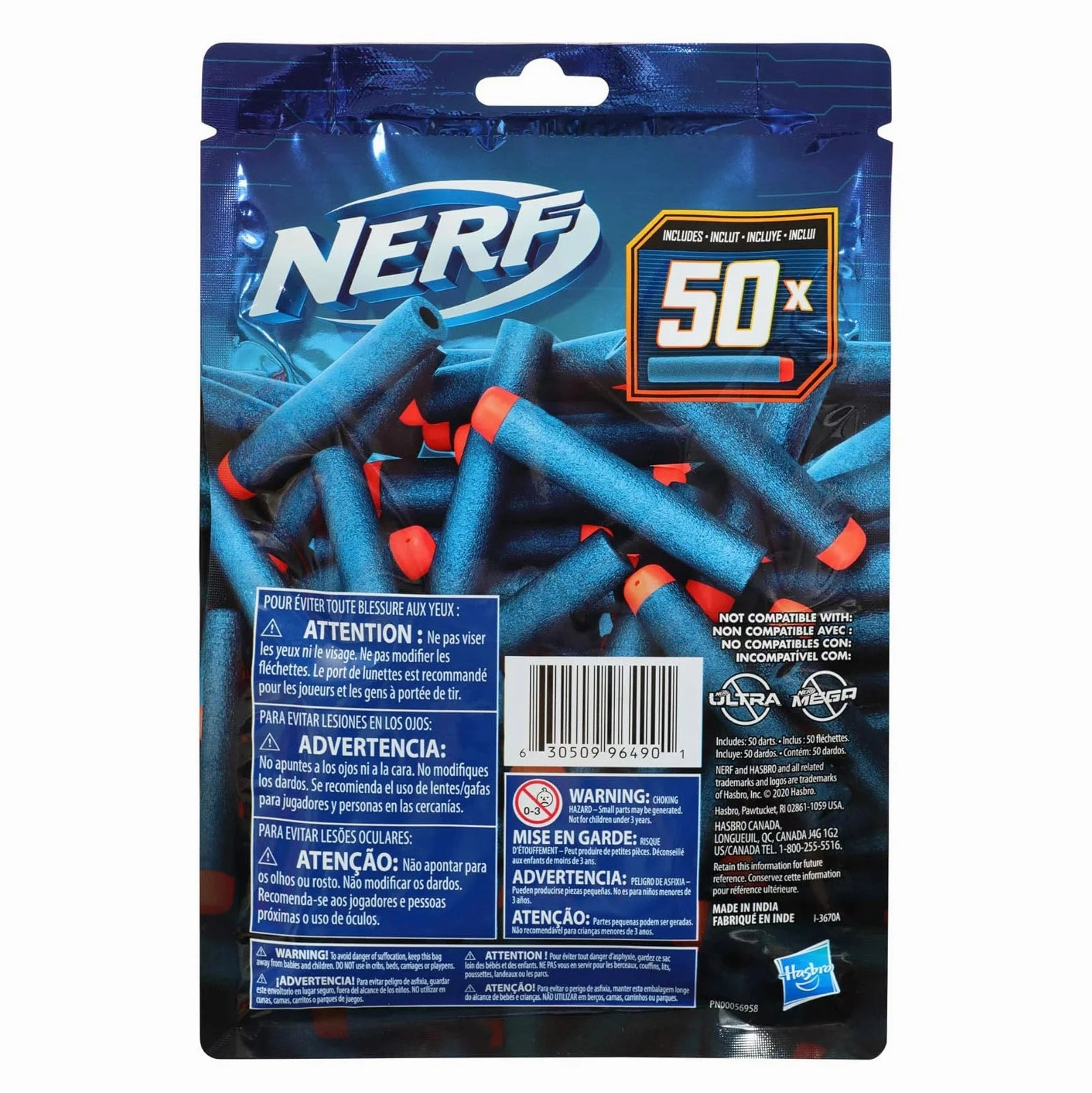 NERF Elite 2.0 Commander RD-6 Blaster 50 Darts Refill Pack