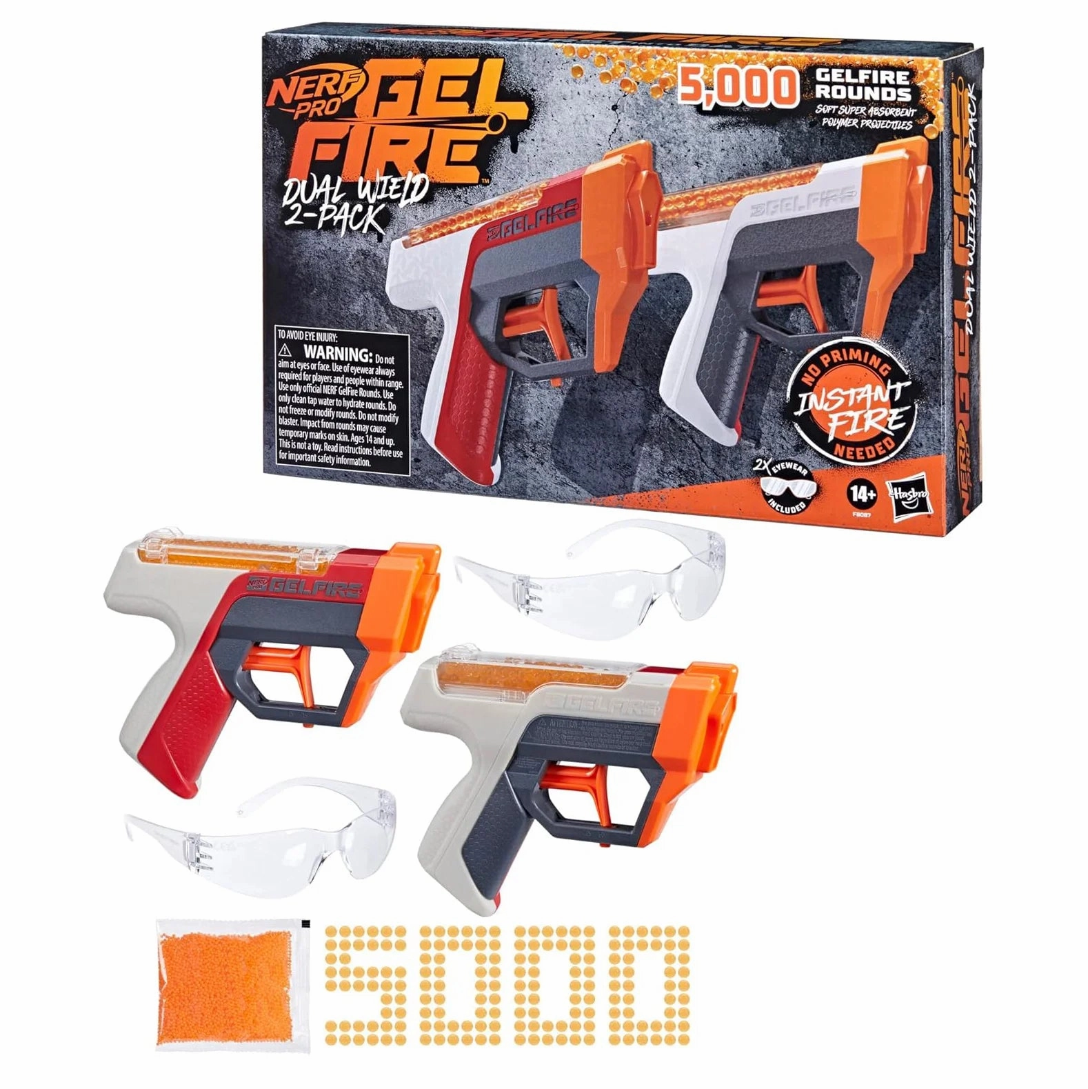 NERF Gelfire Dual Wield 2-Blasters
