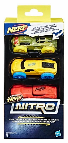 Nerf Nitro C0779 Foam Cars - Pack of 3