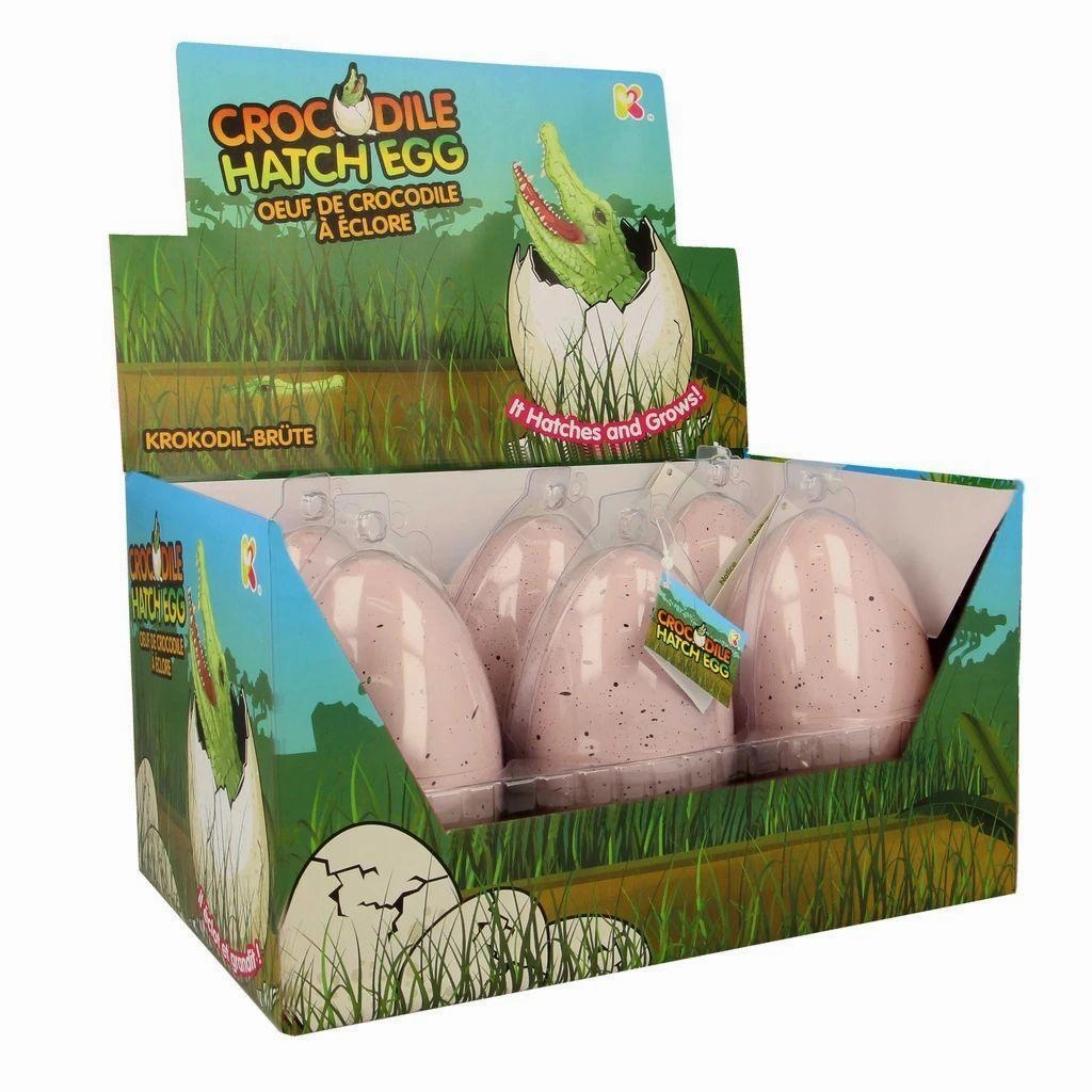 NURCHUMS Hatching Egg, Hatch and Grow Pet Crocodile - Large 11cm