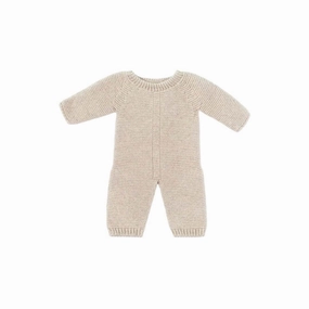 Oatmeal Knit Doll Pajamas - 15''