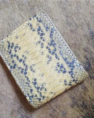 [On Sale] Handmade Cool Mens Snake Skin Small Wallet Slim Bifold billfold Wallet