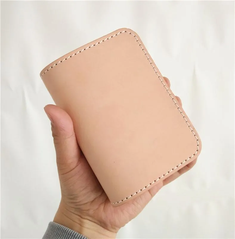 [On Sale] Handmade Mens Leather Small Wallets Cool billfold Wallet for Men