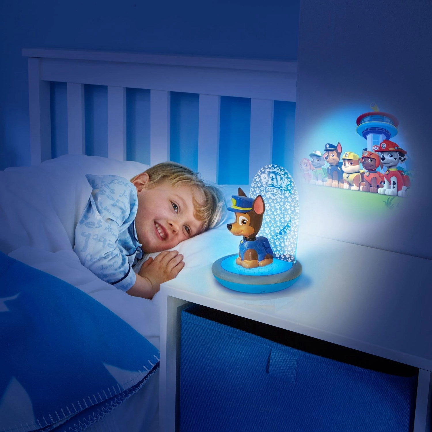 Paw Patrol ChaseKids Magic BedsideNight Light, Torch and Projector