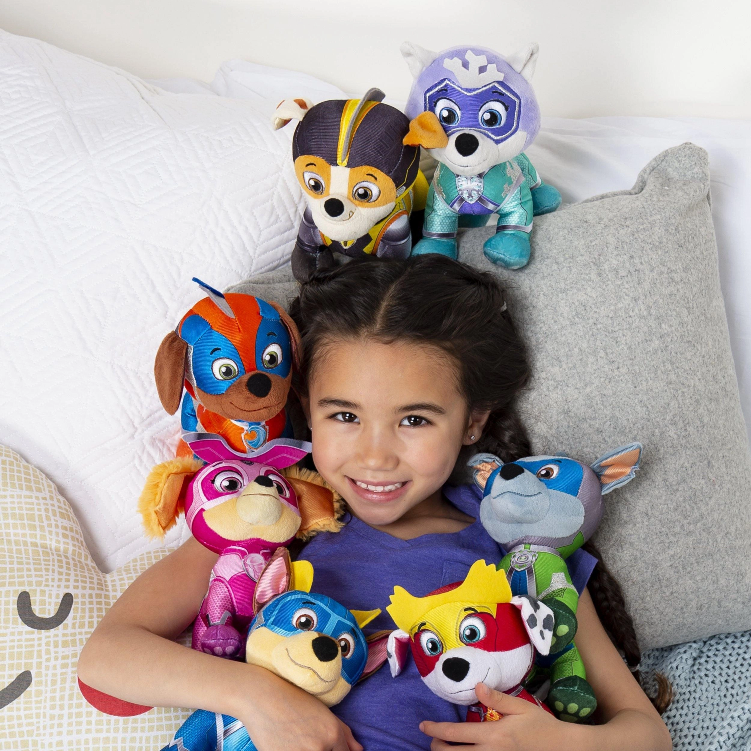 PAW Patrol Mighty Pups Super PAWs Chase Stuffed Animal Plush 8-inch