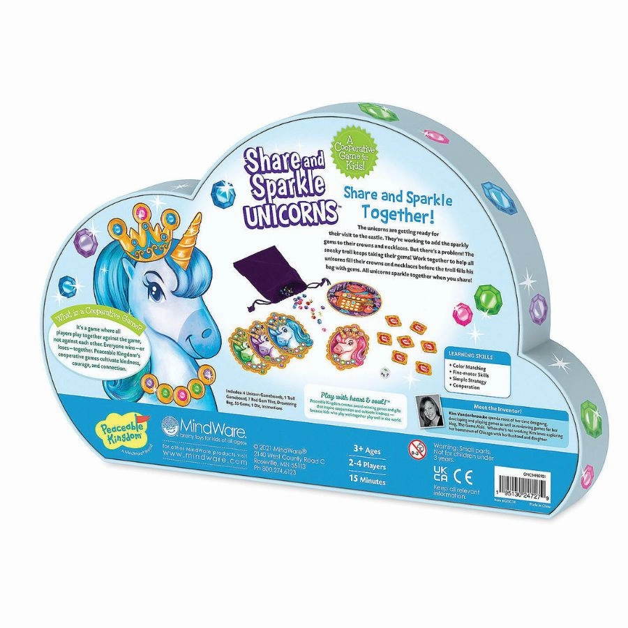 Peaceable Kingdom - Share and Sparkle Unicorns Cooperative Game