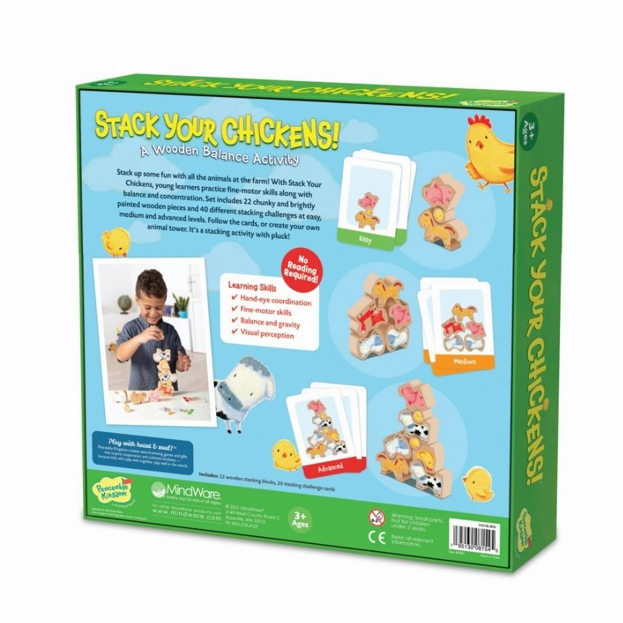 Peaceable Kingdom - Stack Your Chickens Game