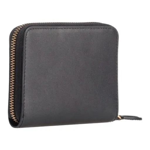 P.I.N.K.O Taylor Zip Around Calf Silk Black Wallet