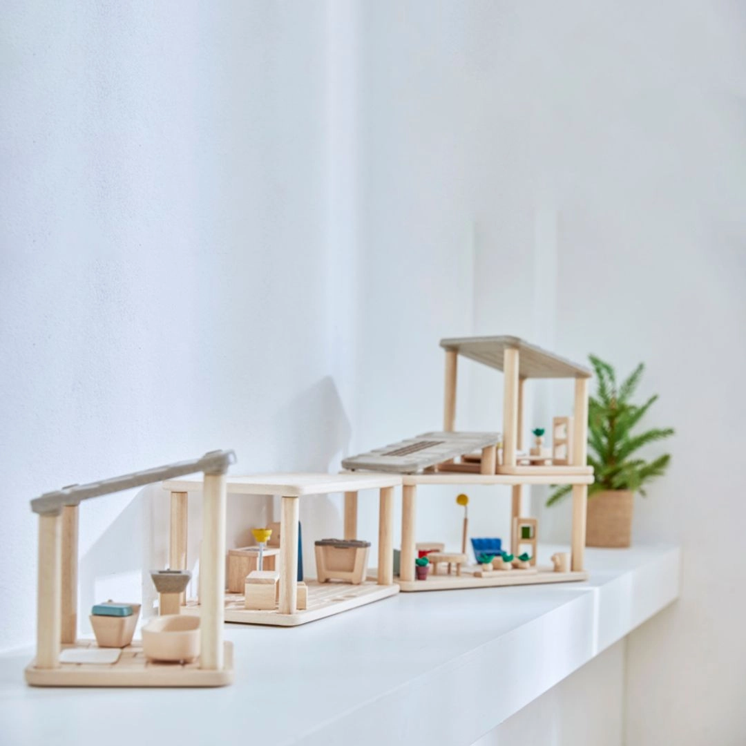 PlanSpace Modular Wooden Dollhouse - Bedroom