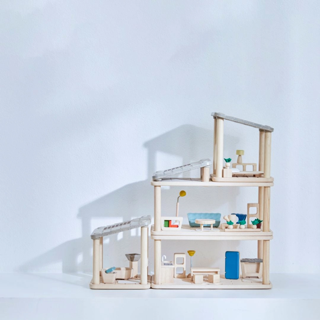 PlanSpace Modular Wooden Dollhouse - Bedroom