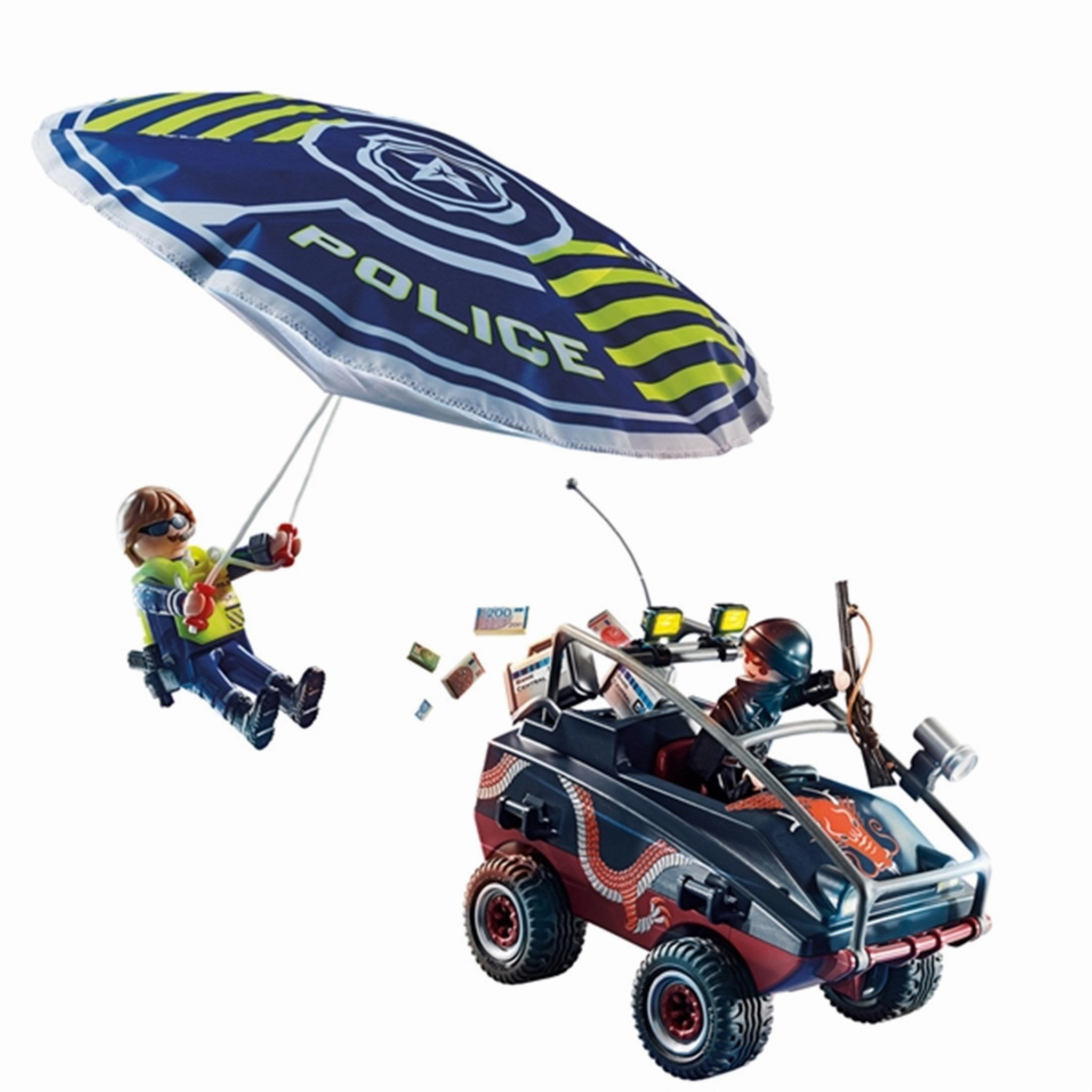 Playmobil City Action - Police Parachute with Amphibious Vehicle