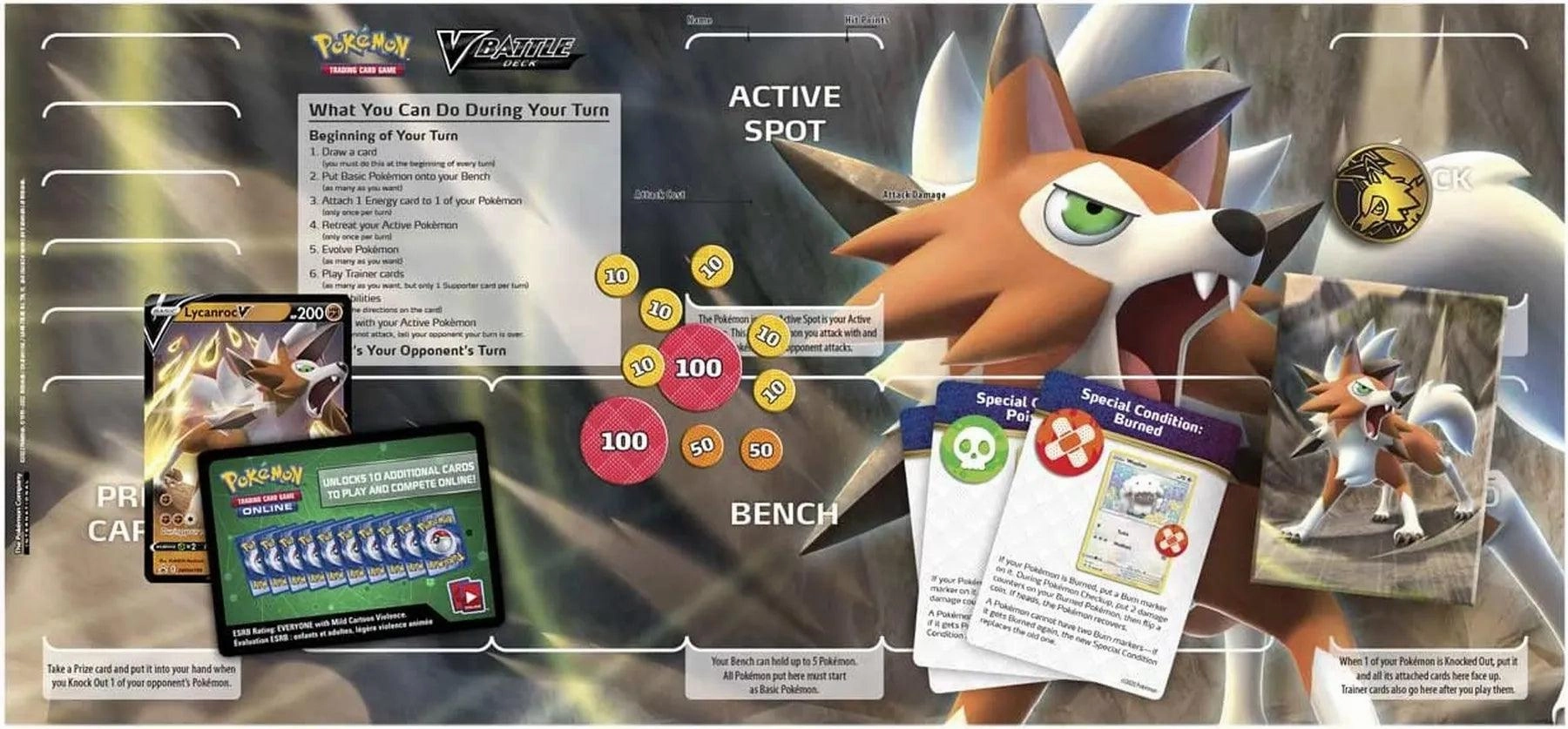 Pokmon TCG - Lycanroc V Battle Deck - Pokmon Cards