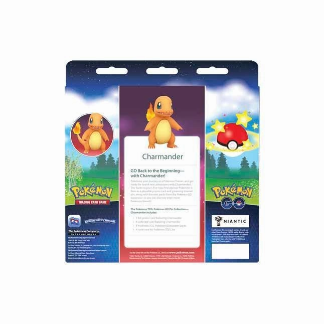 Pokmon TCG GO Pin Box Collection - Charmander Cards