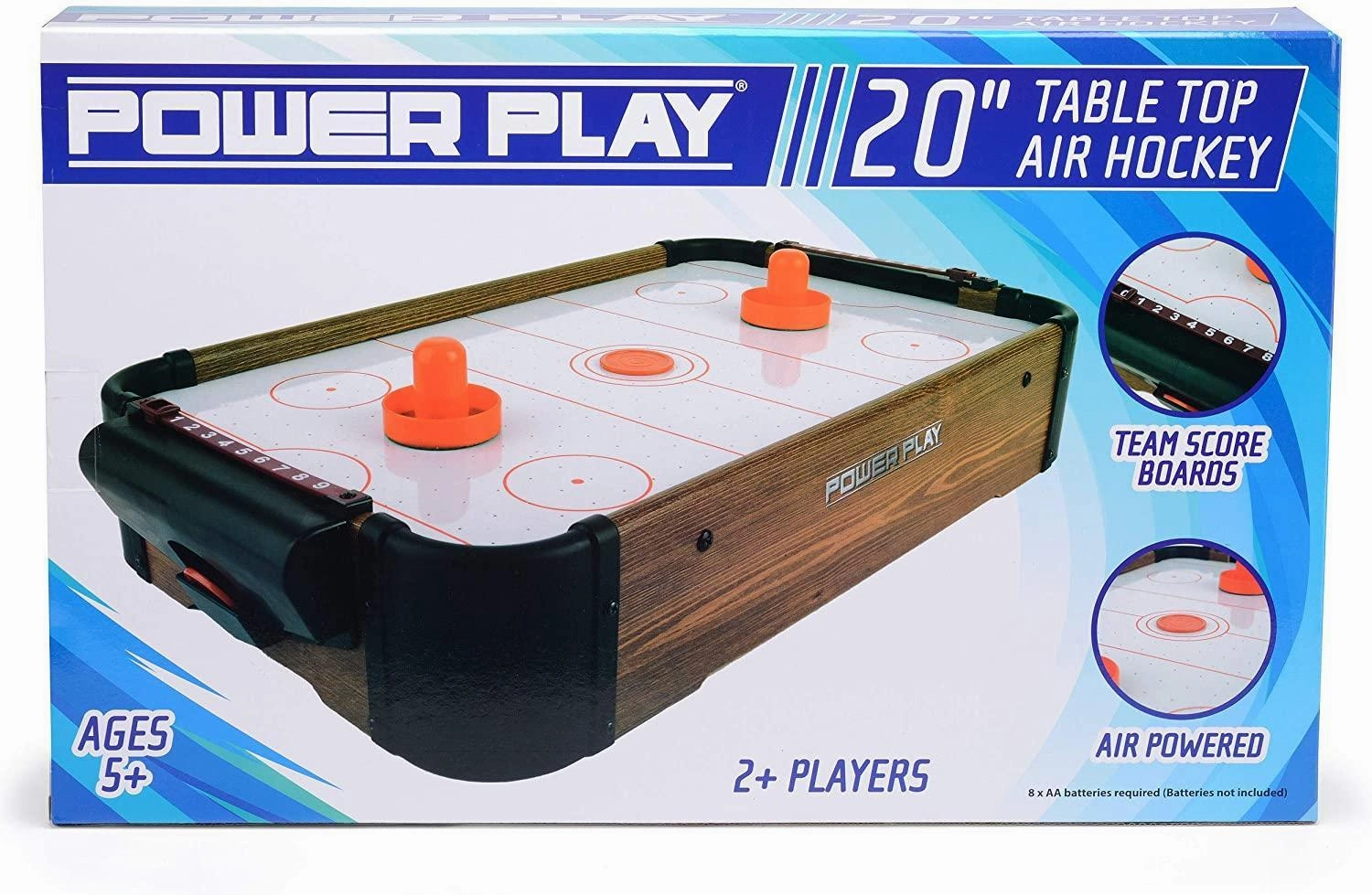 PowerPlay Tabletop Air Hockey Game, 20-Inch