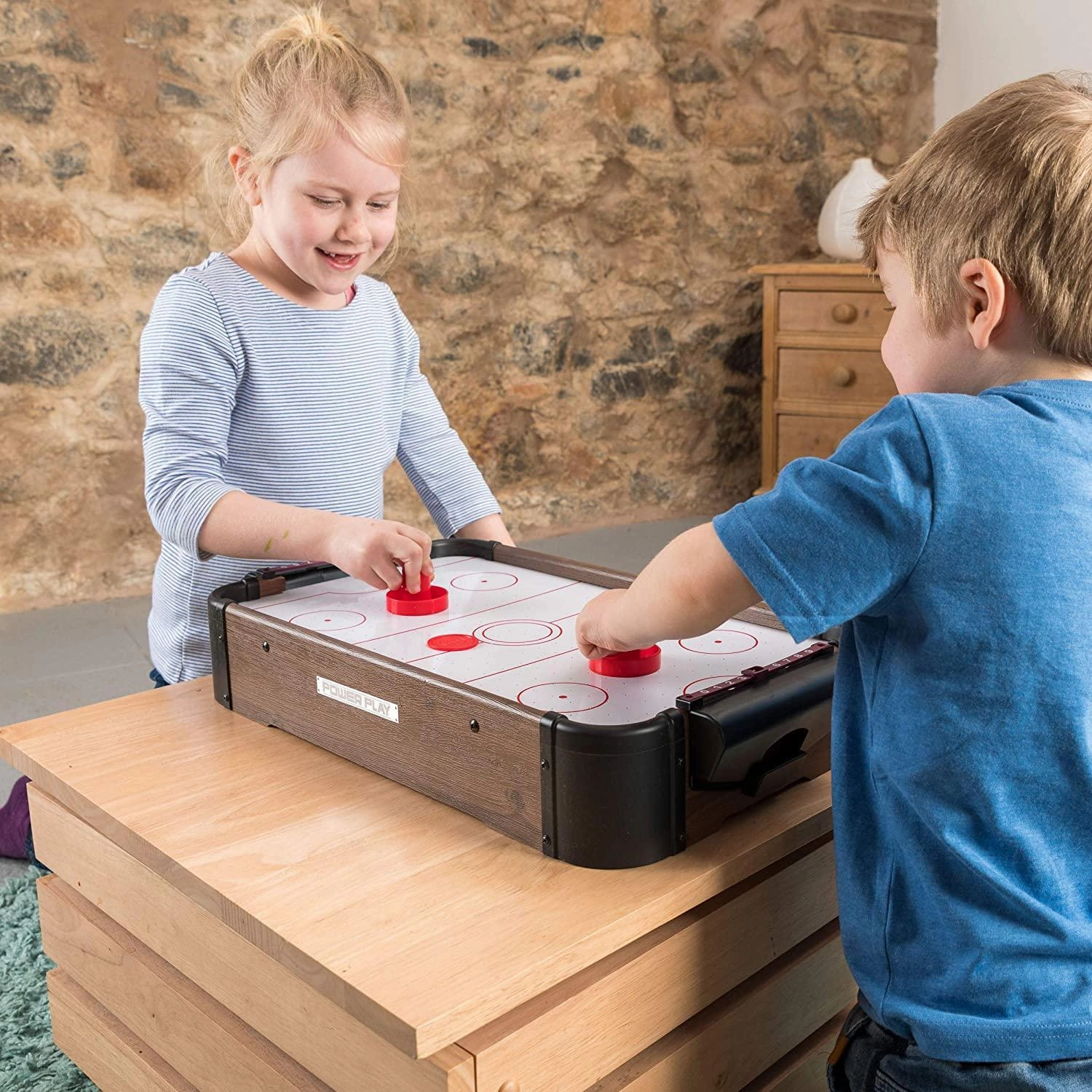 PowerPlay Tabletop Air Hockey Game, 20-Inch