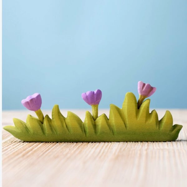 Pre-Order Bumbu Large Wooden Grass with Lilac Flowers (Ships end of June)