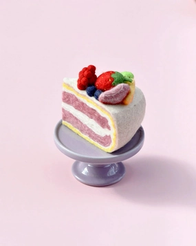 Pre-Order Felt Fresh Fruit Torte Slice (Ships in late June)