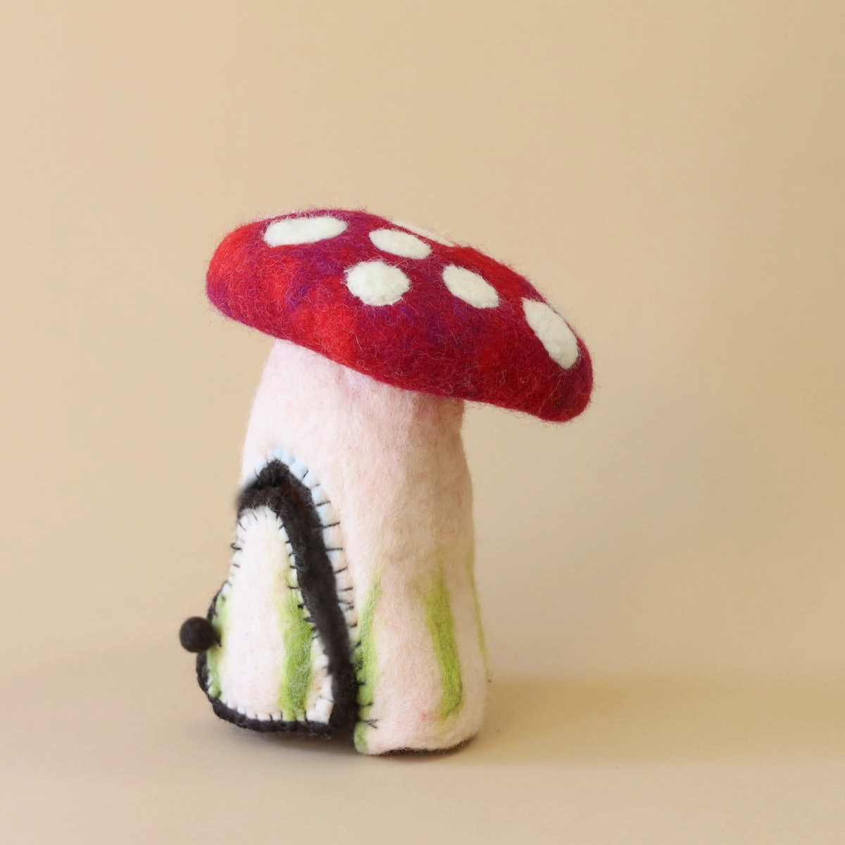 Pre-Order Felt Mushroom Hideaway, Red (Ships around end of June)