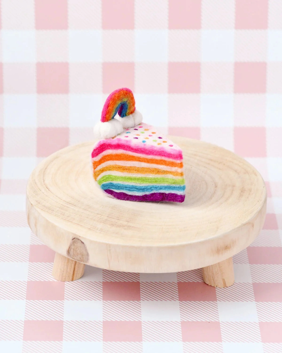 Pre-Order Felt Rainbow Cake Slice (Ships in late June)