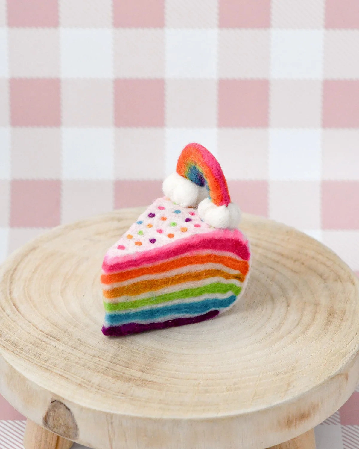 Pre-Order Felt Rainbow Cake Slice (Ships in late June)