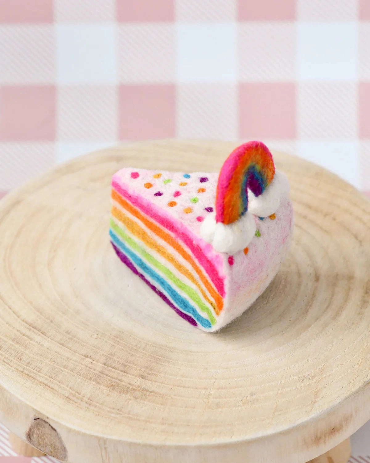 Pre-Order Felt Rainbow Cake Slice (Ships in late June)
