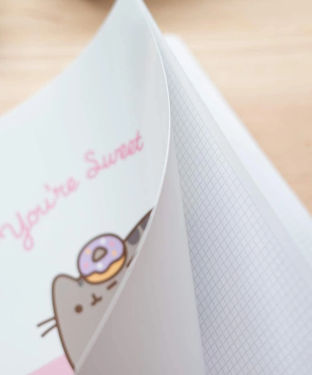 Pusheen Spiral Notebook A4, Pusheen Rose Collection