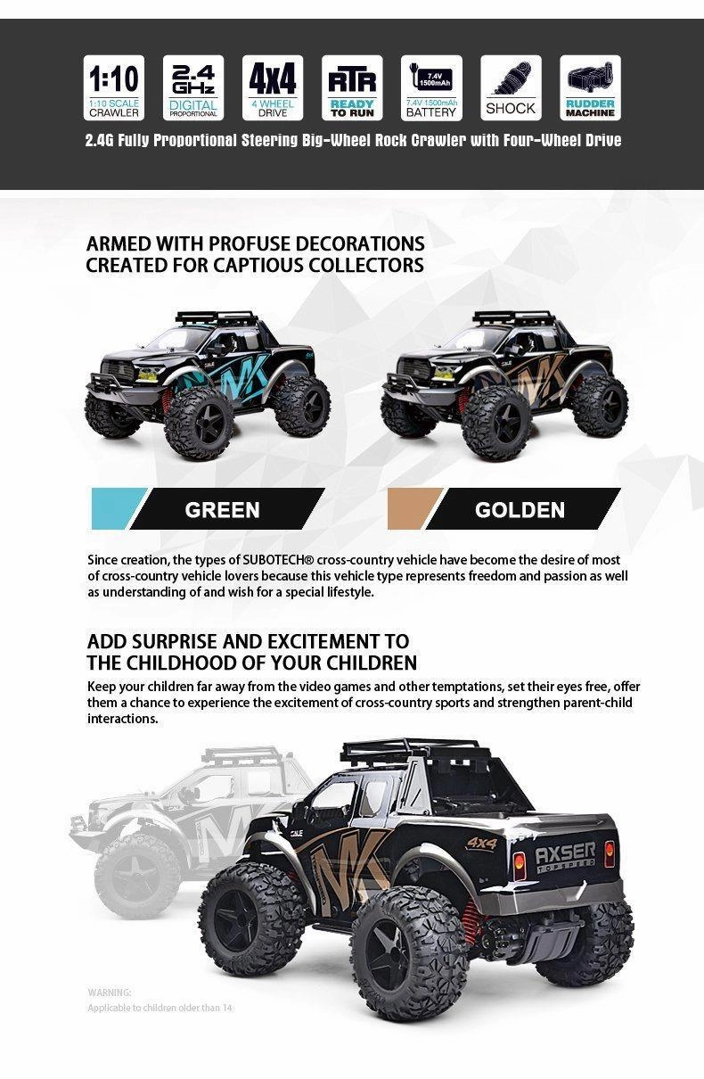 Raptor PF150 Warrior Big Wheel 4x4 Rock Crawler RC Car