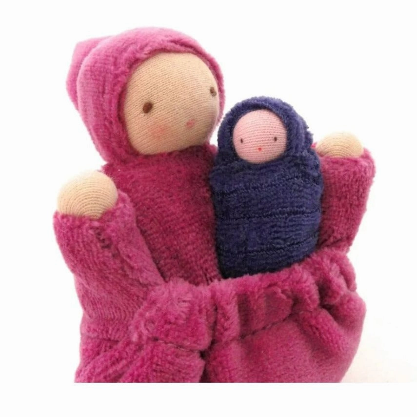 Raspberry Pink Pocket Mama Waldorf Doll
