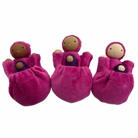 Raspberry Pink Pocket Mama Waldorf Doll