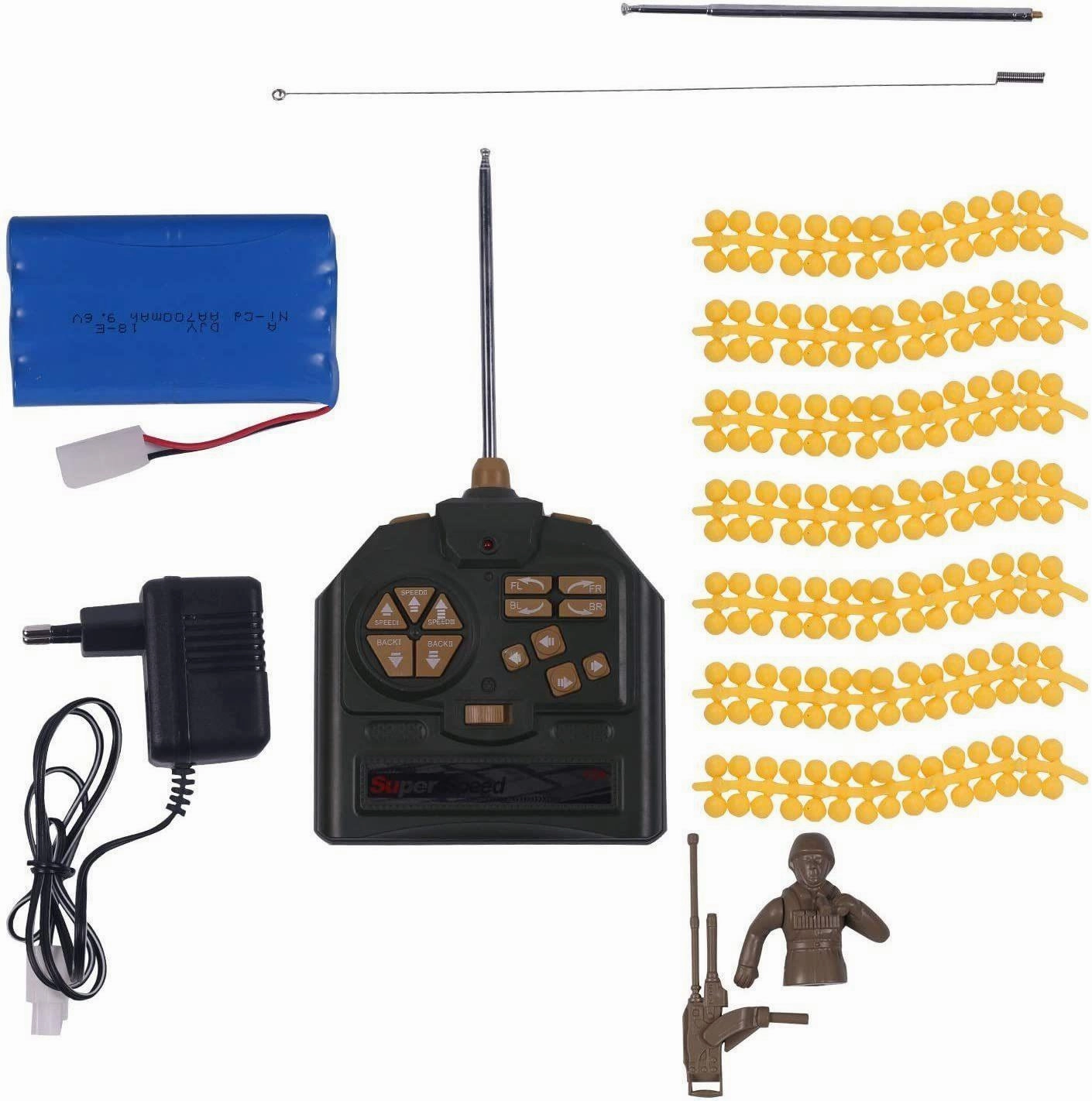 Remote Control Military Tank 1:18 Scale Replica for Shooting BB Bullets